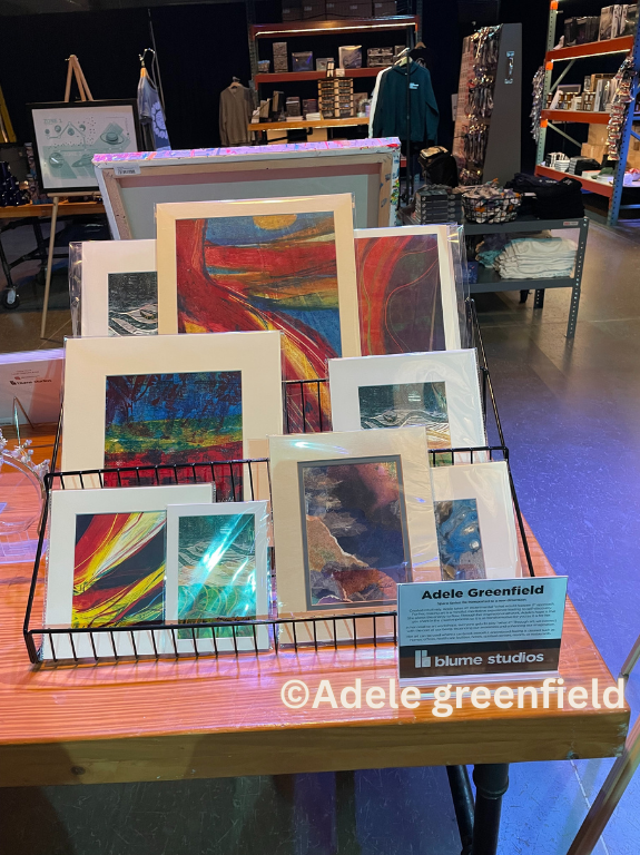 Displaying my art at Blume Studios (BlumenthalArts)